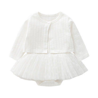 Two-piece suspender Dress and jacket set for 22 Inches Dolls