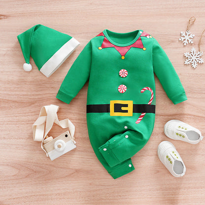Christmas Santa Claus Onesie for 22-24 Inches Reborn Dolls