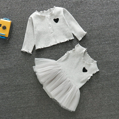 Cute Jumpsuit Dress 2-Piece Set for 22-24 Inches Dolls