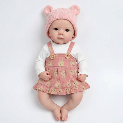 30cm Full Silicone Bettie Reborn Baby Girl in Pink Dress