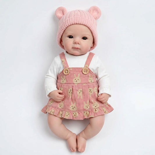 30cm Full Silicone Bettie Reborn Baby Girl in Pink Dress