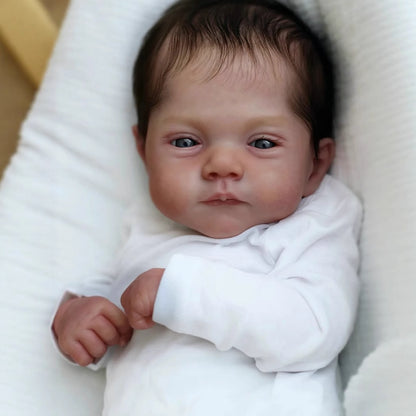 50cm Open Eyes Short Hair Soft Body Cuddly Reborn Baby-Lily