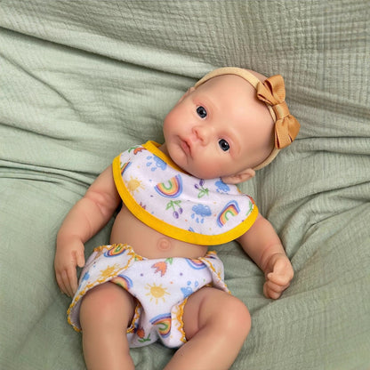 30cm Soft Silicone Open Eyes Reborn Baby Girl- Meadow