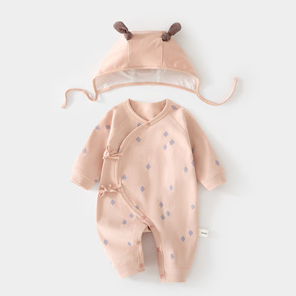 Printed Bodysuit and Hat 2-Piece Set for 18-22 Inches Reborn Dolls