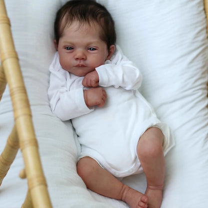 50cm Open Eyes Short Hair Soft Body Cuddly Reborn Baby-Lily