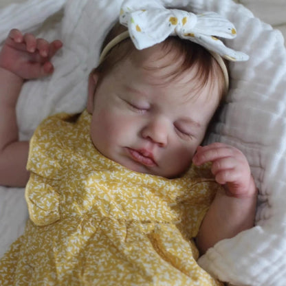 50cm Realistic Closed Eyes Soft Body Reborn Doll-Loulou