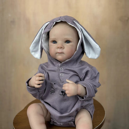 45cm Lifelike Vinyl Body Blue Eyes Bettie Reborn Baby Girl