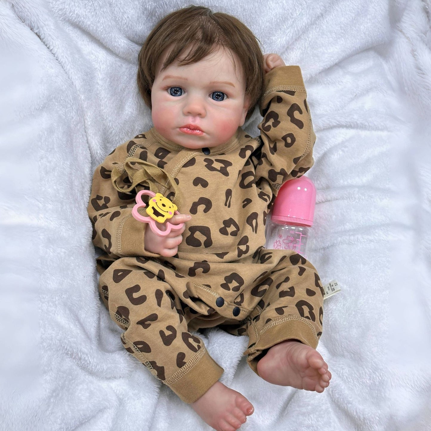20 Inches Short Hair Open Eyes Reborn Doll Boy/Girl-Loulou