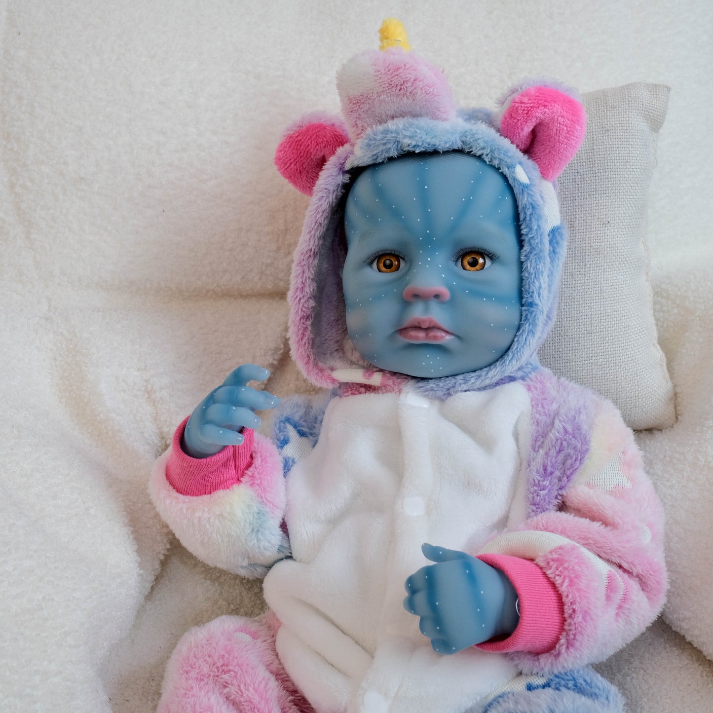 19 Inches Open Eyes Loulou reborn Baby Avatar Girl