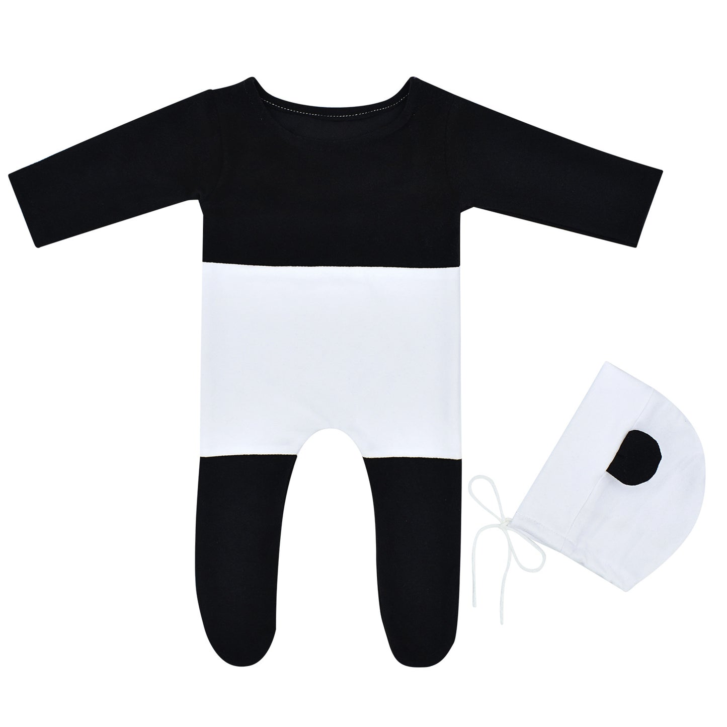 Panda Hat and Pajama 2-Piece Set for 18-20 Inches Dolls