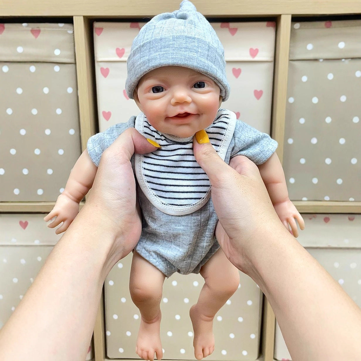 30cm Lifelike Smile Full Silicone Reborn Doll - Charlie