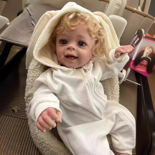 58cm Open Eyes Blonde Hair Reborn Doll -Yannik