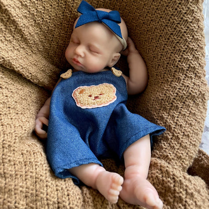 30cm Lifelike Full Silicone Asleep Reborn Doll Loulou