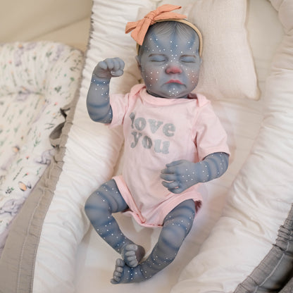19 Inches Closed Eyes Reborn Avatar Baby Girl-Levi