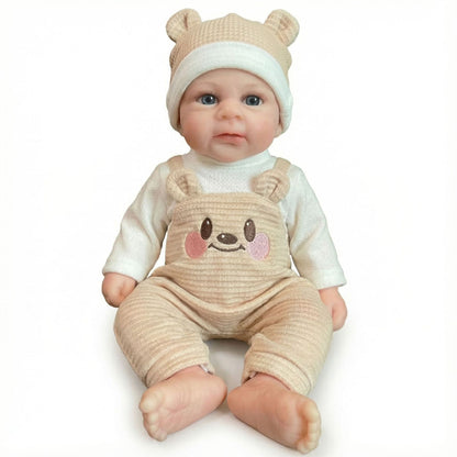 30cm Lifelike Open Eyes Silicone Reborn Doll Girl-Elijah