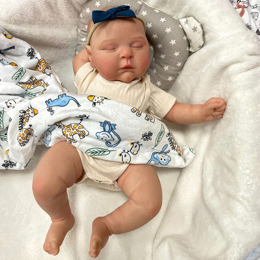 20 Inch Harry Lifelike Sleeping Reborn Dolls - Peaches