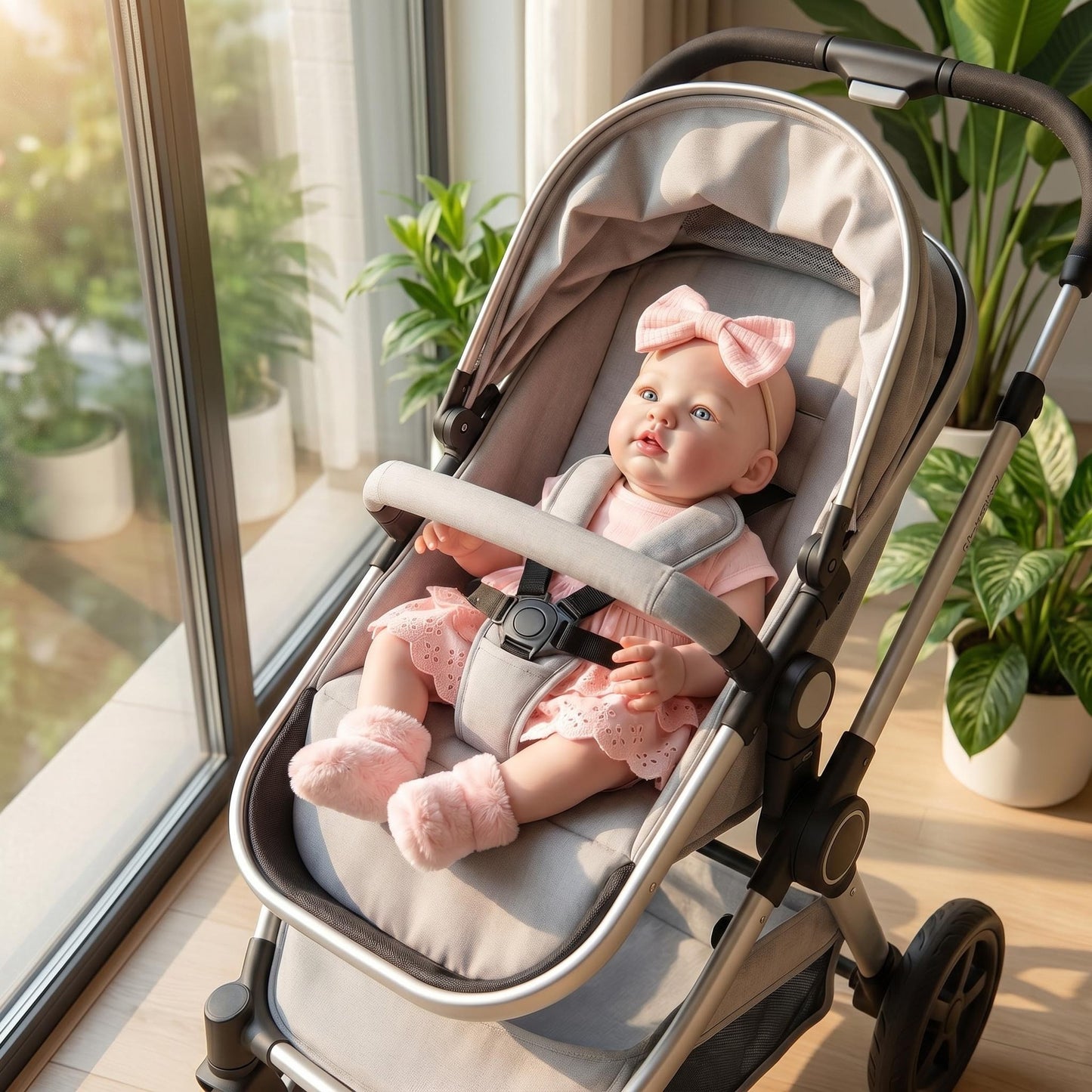 19 Inches Abigail Reborn Baby Girl in Pink Dress