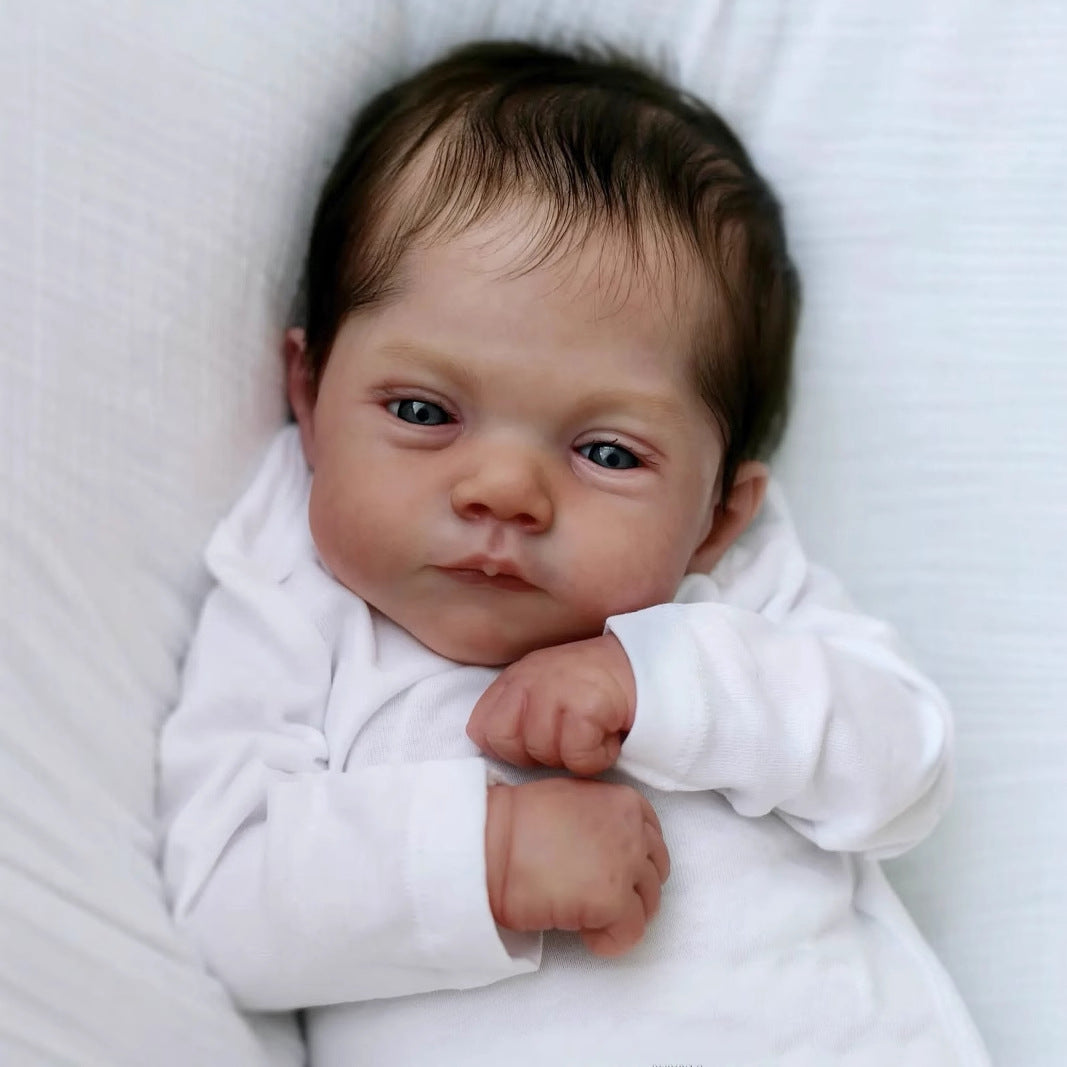 50cm Open Eyes Short Hair Soft Body Cuddly Reborn Baby-Lily