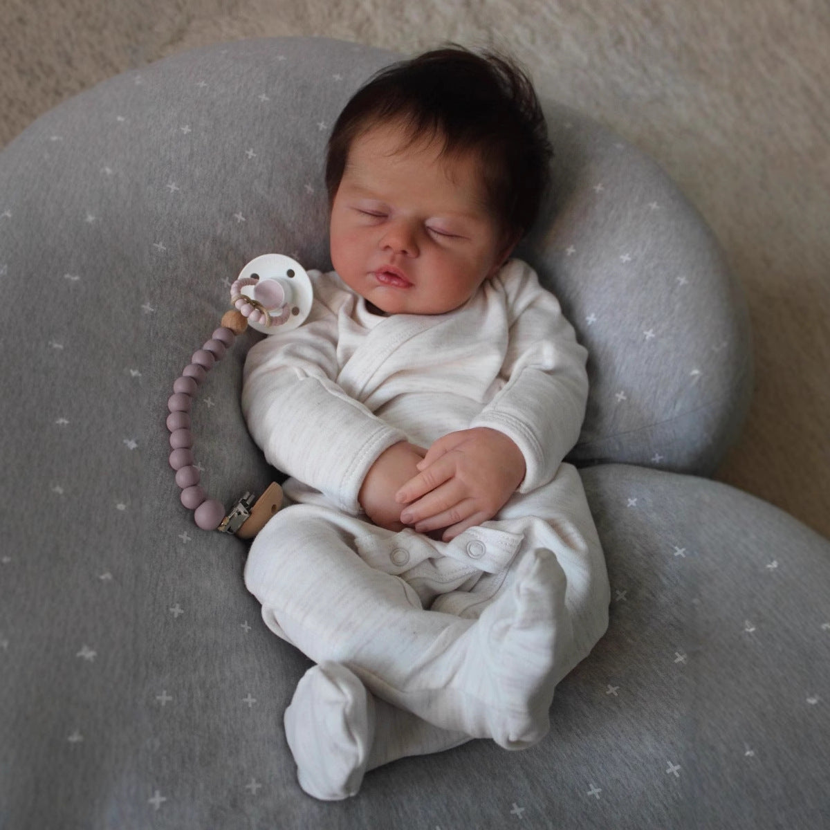 19 Inches Lifelike Closed Eyes Soft Body Reborn Doll-Zain