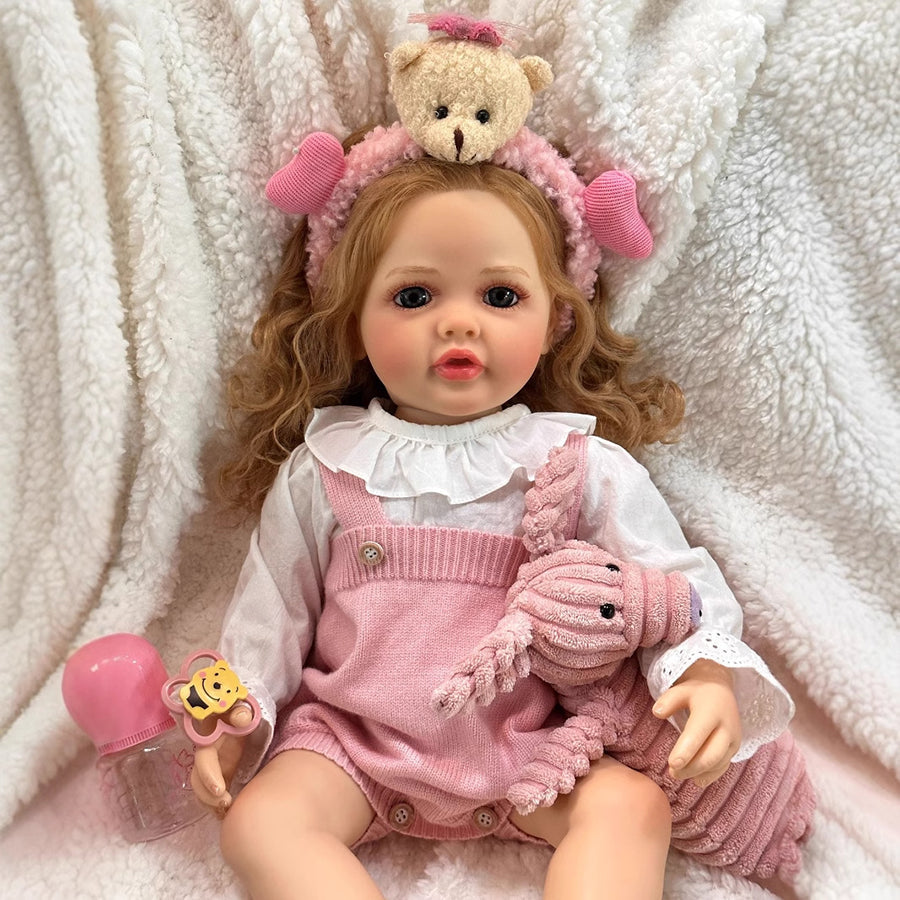 22 Inch Mamie Reborn Dolls Girls With Blonde Hair