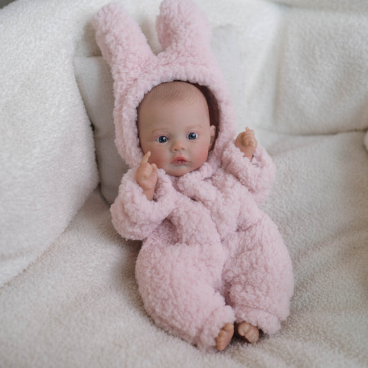 30cm Lifelike Open Eyes Mini Reborn Doll Girl-Meadow