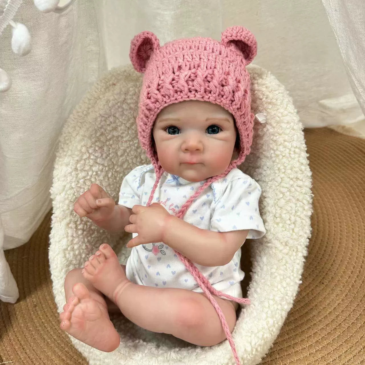 18 Inches Lifelike Julia Blue Eyes Reborn Doll Girl-Bettie
