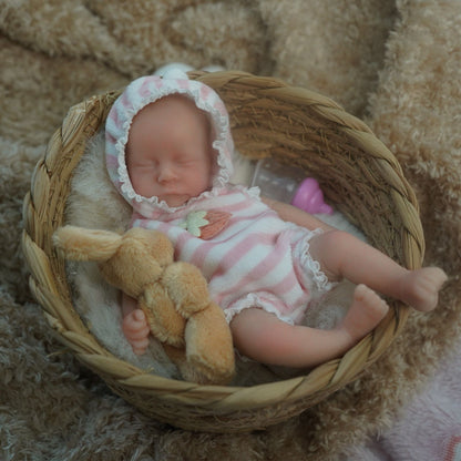 6 Inch Closed Eyes Mini Reborn Doll Boy/Girl-levi