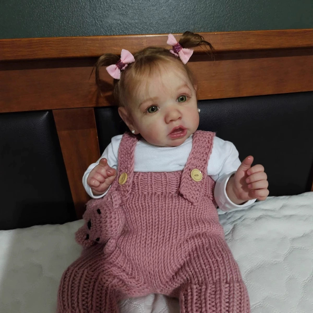 22'' Realistic Kitty Open Eyes Reborn Baby Doll Girl -Saskia