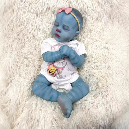 19 inches Closed Eyes Soft Body Reborn Doll Avatar-Loulou