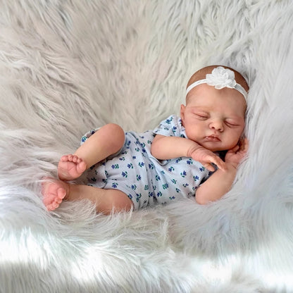 20 Inches Lifelike Soft Body Sleeping Reborn Doll Irys