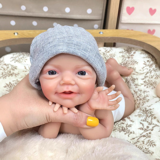 30cm Lifelike Smile Full Silicone Reborn Doll - Charlie