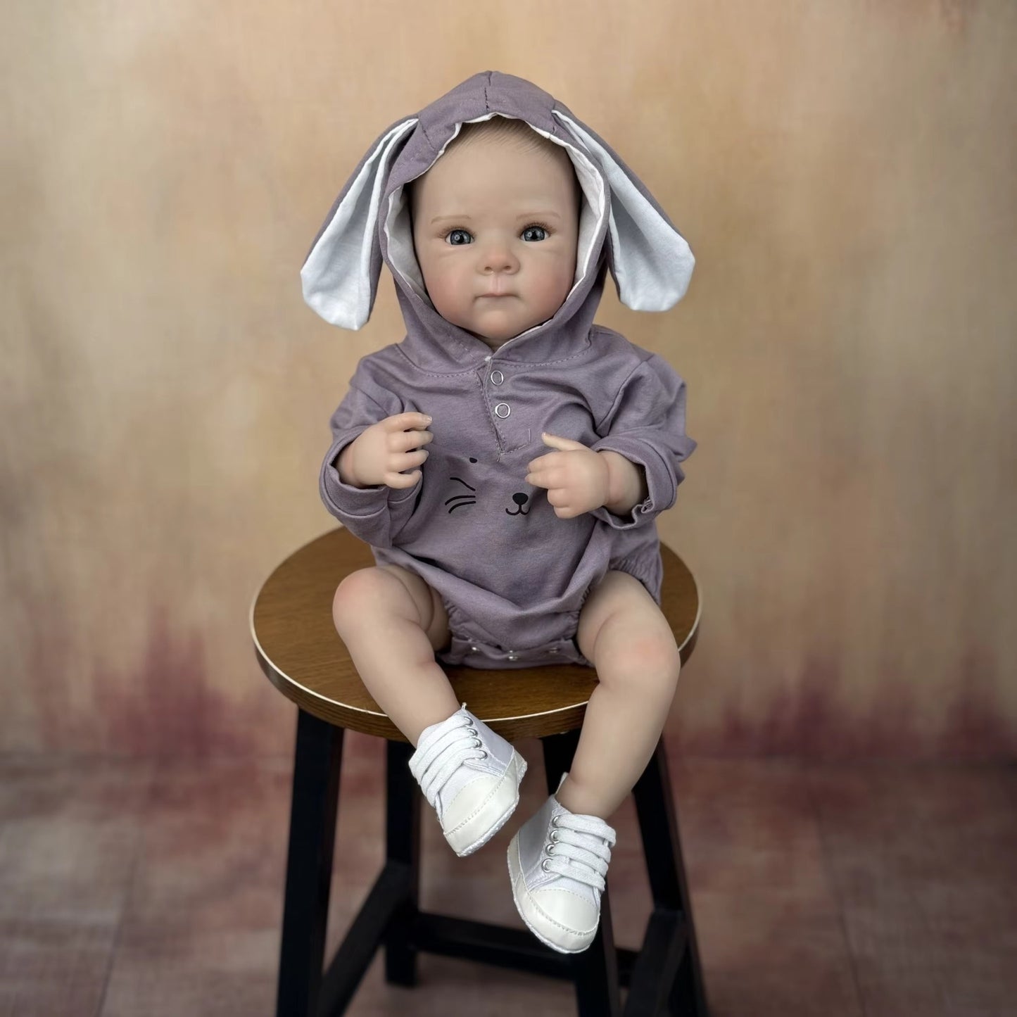 45cm Lifelike Vinyl Body Blue Eyes Bettie Reborn Baby Girl