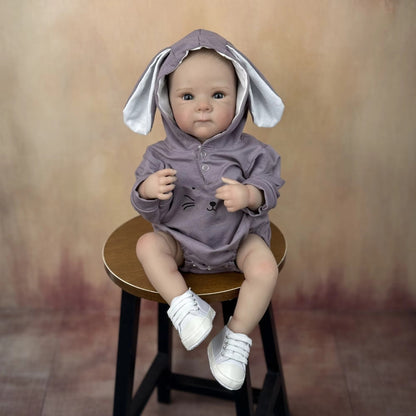 45cm Lifelike Vinyl Body Blue Eyes Bettie Reborn Baby Girl