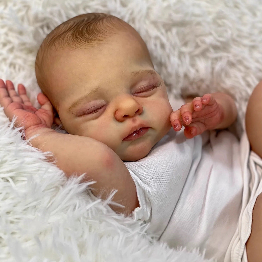 18 Inches Lifelike Soft Body Closed Eyes Reborn Doll Irys