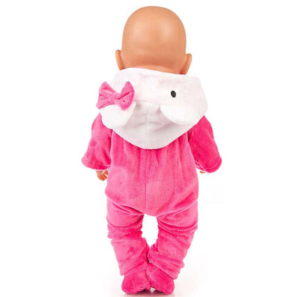 17-18 Inches Cartoon Reborn Doll Clothes 2-Piece Set(Only Clothes, no doll)