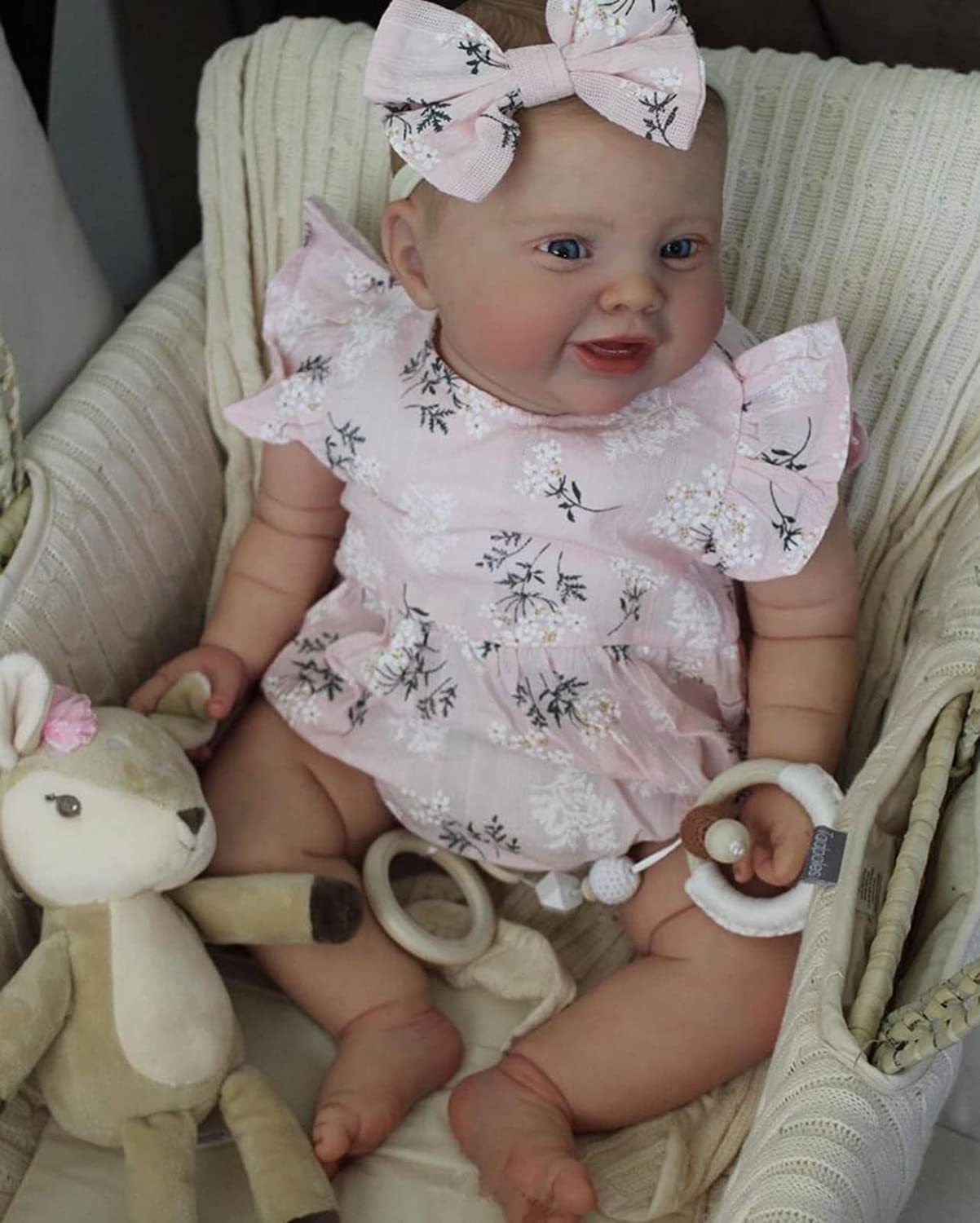 24 Inch Maria Reborn Doll With Open Eyes - Kodi