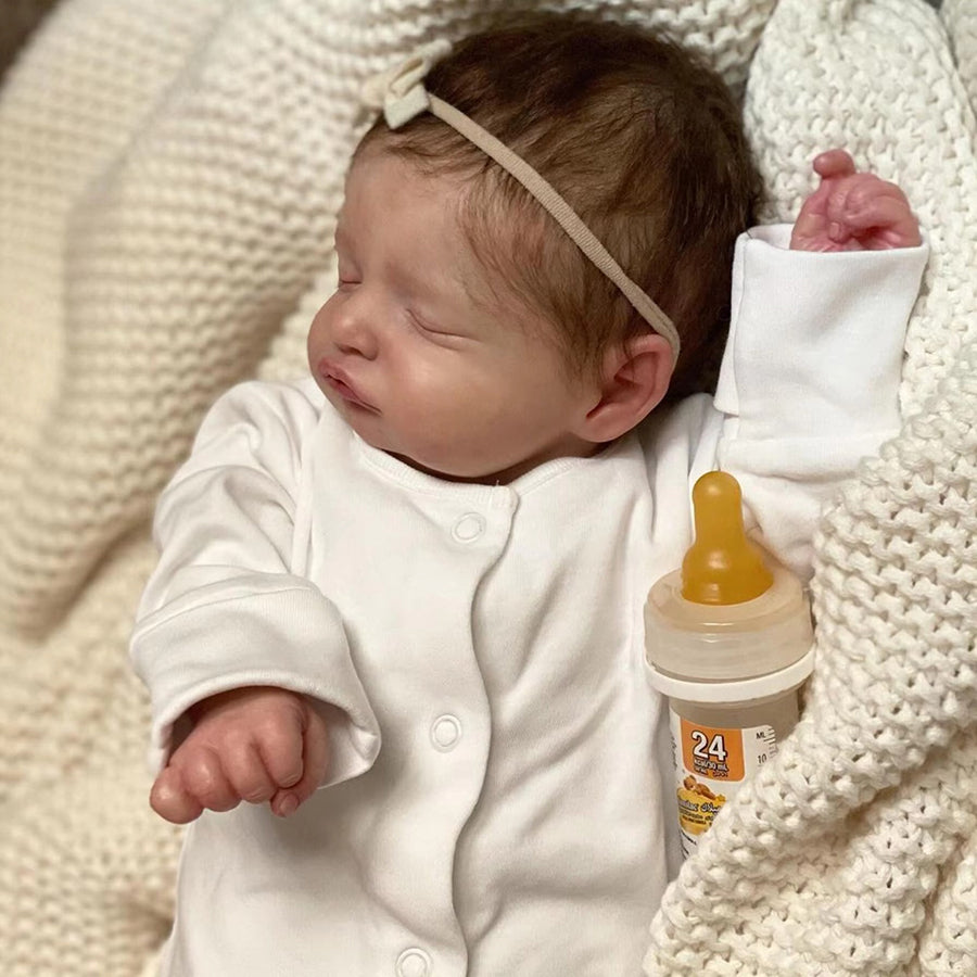 20 Inches Delia Closed Eyes Reborn Doll Girls - Rosalie