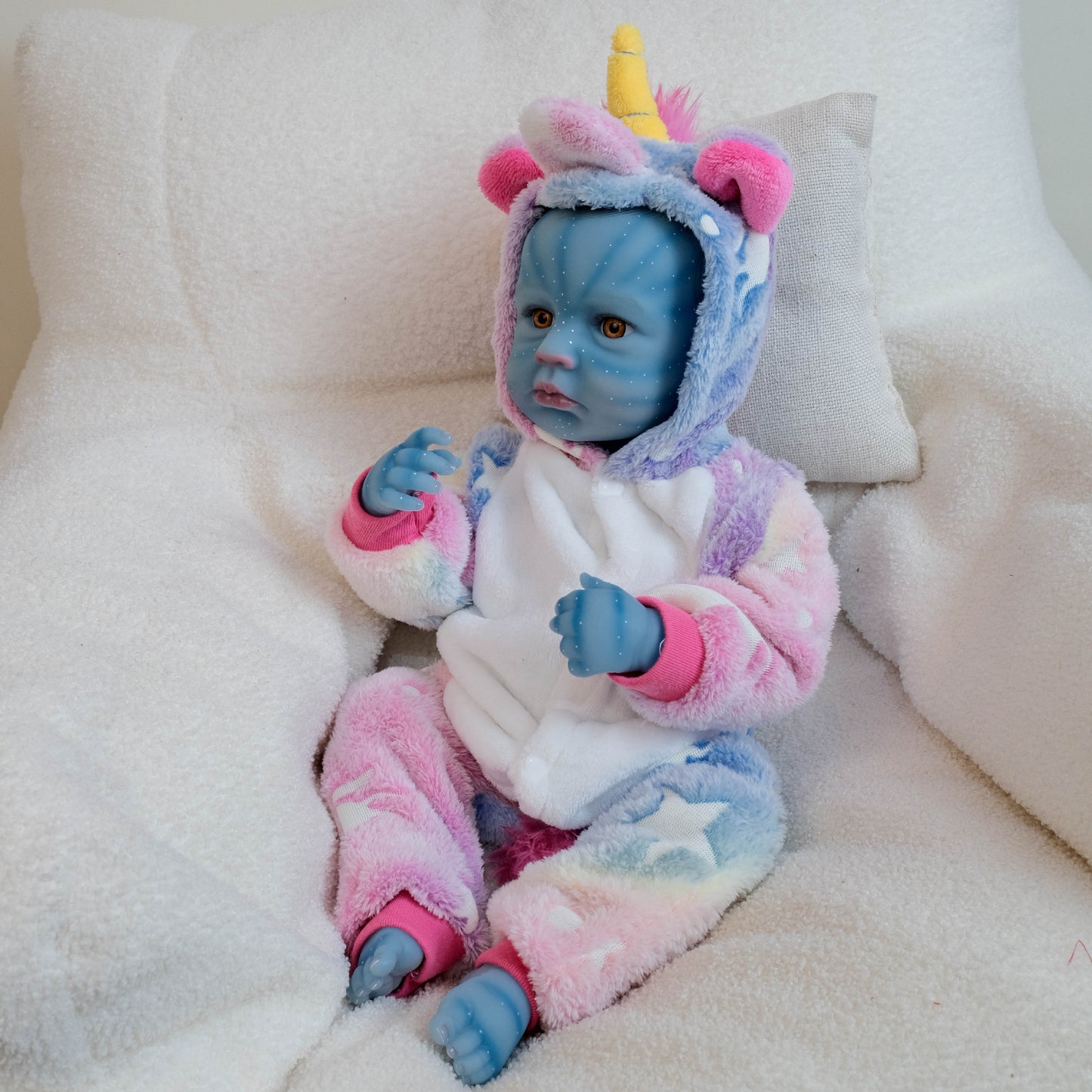 19 Inches Open Eyes Loulou reborn Baby Avatar Girl