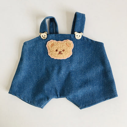 Bear Button Overalls for 30cm Dolls