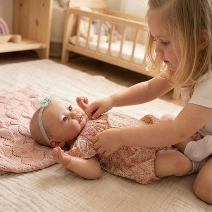 19 Inches Open Eyes Lali Reborn Doll in Floral Clothes