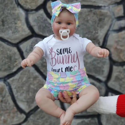 60cm Bertha Softy Body Open Eyes Reborn Doll -Maddie