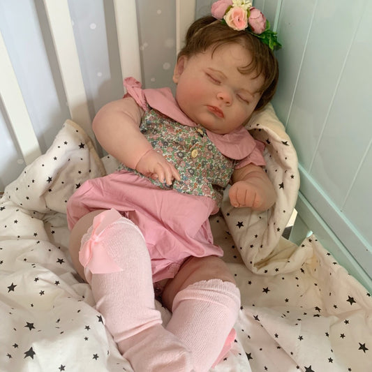 Realistic 60cm Closed Eyes Cuddly Reborn Doll-Joseph