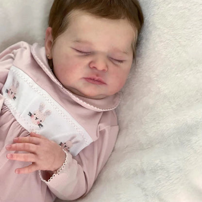 20 Inches Lifelike Closed Eyes Short Hair Reborn Doll-Laura