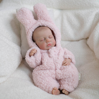 30cm Lifelike Sleeping Mini Reborn Doll Girl-Loulou