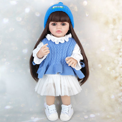 22 Inches Open Eyes Long Hair Reborn Baby Girls -Betty