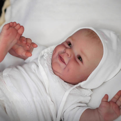 55cm Open Eyes Soft Body Smile Reborn Baby- Shaya