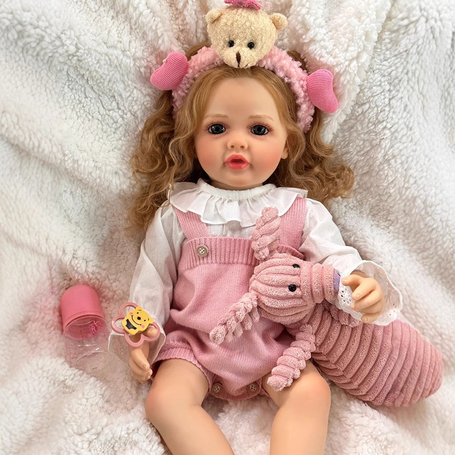 22 Inch Mamie Reborn Dolls Girls With Blonde Hair
