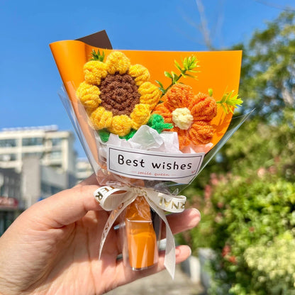 Mini Crochet Flower Bouquet