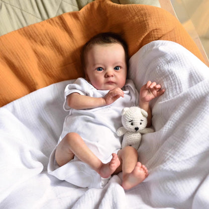 40cm Realistic Open Eyes Short Hair Reborn Doll Tink