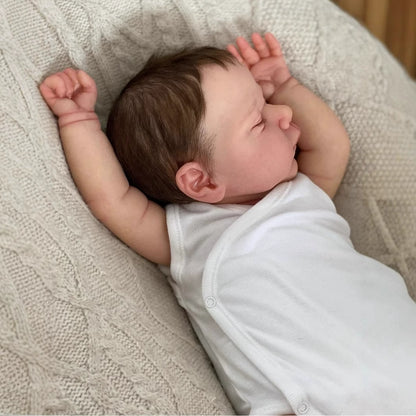 50cm Realistic Closed Eyes Short Hair Reborn Dolls Miley